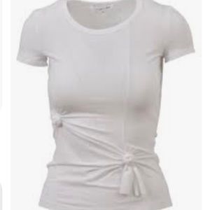 Preowned Helmut Lang Knotted White Tee Tshirt XS